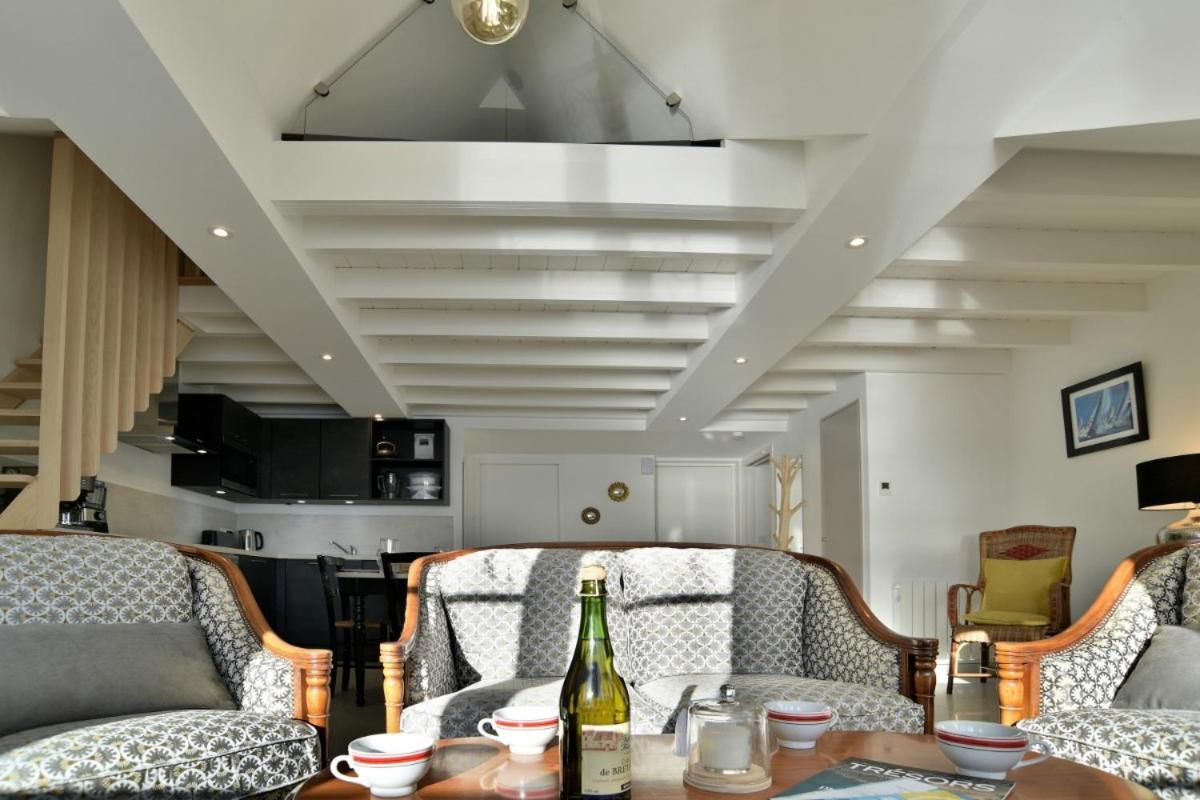 Lostra 2 - Appartement Avec Mezzanine, Front De Mer A Cancale Sur Le Port De La Houle Exteriér fotografie